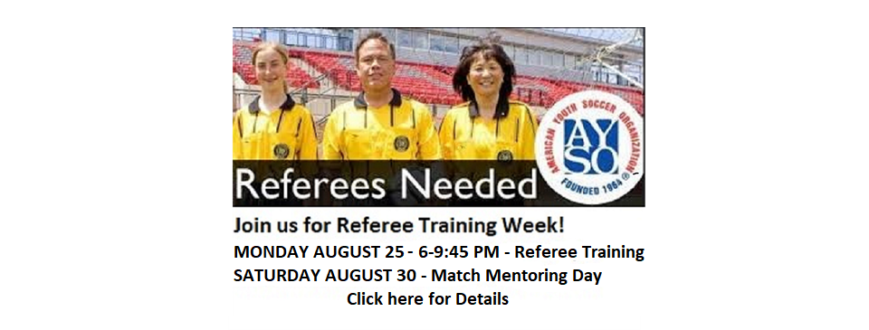 FALL REGIONAL 889 REFEREE TRAINING